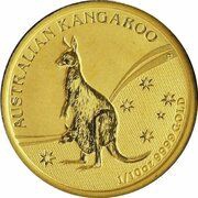 15 Dollars - Elizabeth II 4th Portrait - Kangaroo - Gold Bullion Coin, Australia, 2009 reverse image