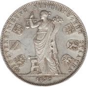 2 Thalers / 3½ Gulden - Louis I Monetary Union, Germany, 1837 reverse image