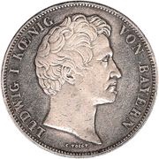 2 Thalers / 3½ Gulden - Louis I Reapportionment of Bavaria obverse image