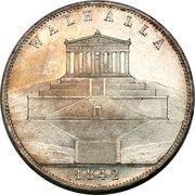 2 Thalers / 3½ Gulden - Louis I Walhalla, Germany, 1842 reverse image