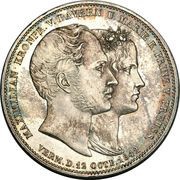 2 Thalers / 3½ Gulden - Louis I Marriage reverse image