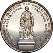 2 Thalers / 3½ Gulden - Louis I Academy of Erlangen, Germany, 1843 reverse image
