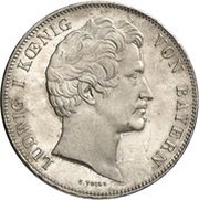 2 Thalers / 3½ Gulden - Louis I Feldherrenhalle obverse image
