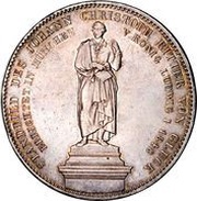 2 Thalers / 3½ Gulden - Maximilian II John Christoph of Gluck, Germany, 1848 reverse image