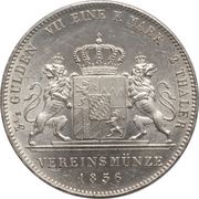 2 Thalers / 3½ Gulden - Maximilian II, Germany, 1849-1856 reverse image