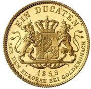 1 Ducat - Maximilian II Goldkronach-Dukat, Germany, 1855 reverse image