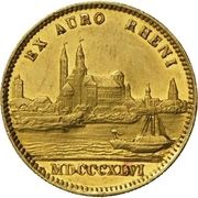 1 Ducat - Louis I Rheingold-Dukat, Germany, 1842-1846 reverse image