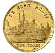 1 Ducat - Maximilian II Rheingold-Dukat, Germany, 1863 reverse image