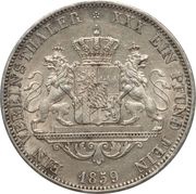 1 Vereinsthaler - Maximilian II, Germany, 1857-1864 reverse image