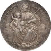 1 Vereinsthaler - Louis II "Madonnentaler", Germany, 1865-1871 reverse image
