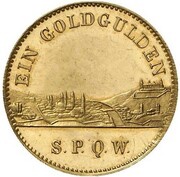 1 Goldgulden - Louis II Neujahrsgoldgulden reverse image