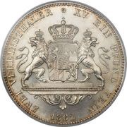2 Vereinsthaler - Maximilian II, Germany, 1861-1864 reverse image