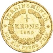 ½ Krone - Maximilian II, Germany, 1857-1864 reverse image