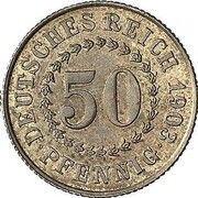 50 Pfennig - Otto Pattern, Germany, 1903 reverse image