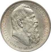 2 Marks - Otto 90th Birthday of Prince Regent Luitpold obverse image