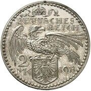 2 Marks - Louis III Pattern, Germany, 1913 reverse image