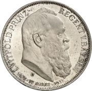 3 Mark - Otto 90th Birthday of Prince Regent Luitpold obverse image
