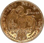 5 Mark - Louis III reverse image