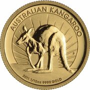 15 Dollars - Elizabeth II 4th Portrait - Kangaroo - Gold Bullion Coin, Australia, 2011 reverse image