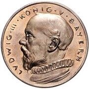20 Mark - Louis III Pattern obverse image