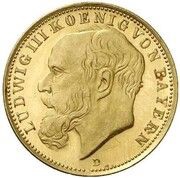 20 Mark - Louis III Pattern obverse image