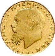20 Mark - Louis III Pattern obverse image