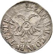 2 Stüber - Ernest William, Germany, 1660-1663 reverse image