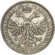 1 Thaler - Ernest William, Germany, 1659-1660 reverse image