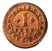 1 Pfennig - Moritz Casimir, Germany, 1760 reverse image