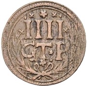 4 Pfennig - John Adolph, Germany, 1685 reverse image
