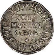 24 Mariengroschen - John Adolphus, Germany, 1675-1677 reverse image