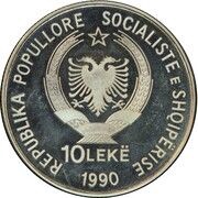 10 Lekë 1992 Summer Olympic Games; Essai obverse image