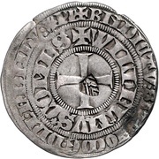 1 Groschen Tournois Counterstamped obverse image