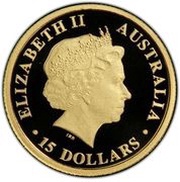 15 Dollars - Elizabeth II 4th Portrait - Koala - Gold Bullion Coin obverse image