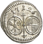 1 Pfennig - Christiane Charlotte obverse image