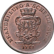 2 Pfennig - Christian Frederick Charles Alexander obverse image