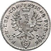 2½ Kreuzer - Christian Frederick Charles Alexander, Germany, 1786 reverse image