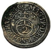 2 Kreuzers - John Frederick, Germany, 1683-1686 reverse image