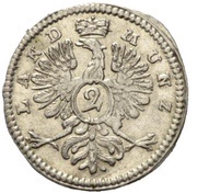 2 Kreuzers - Christian Frederick Charles Alexander, Germany, 1760 reverse image