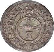 3 Kreuzers - Joachim Ernest, Germany, 1622-1625 reverse image