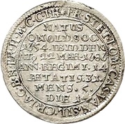 1 Groschen - John Frederick Death, Germany, 1686 reverse image