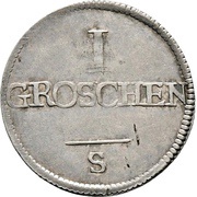 1 Groschen - Christian Frederick Charles Alexander, Germany, 1757 reverse image