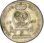 5 Kreuzer - Christian Frederick Charles Alexander obverse image