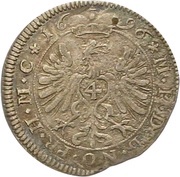 4 Kreuzers - George Frederick II, Germany, 1695-1696 reverse image