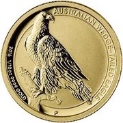 15 Dollars - Elizabeth II 4th Portrait - Australian Wedge-tailed Eagle - Gold Bullion Coin, Australia, 2016 reverse image