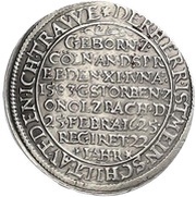 6 Kreuzers - Joachim Ernest Death, Germany, 1625 reverse image