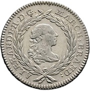 20 Kreuzers - Christian Frederick Charles Alexander 20 Konventionskreuzer obverse image
