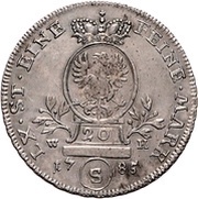 20 Kreuzers - Christian Frederick Charles Alexander, Germany, 1761-1787 reverse image