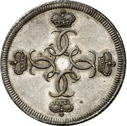 ¼ Thaler - Christiane Charlotte, Germany, 1727 reverse image