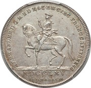 ¼ Thaler - Christian Frederick Charles Alexander obverse image
